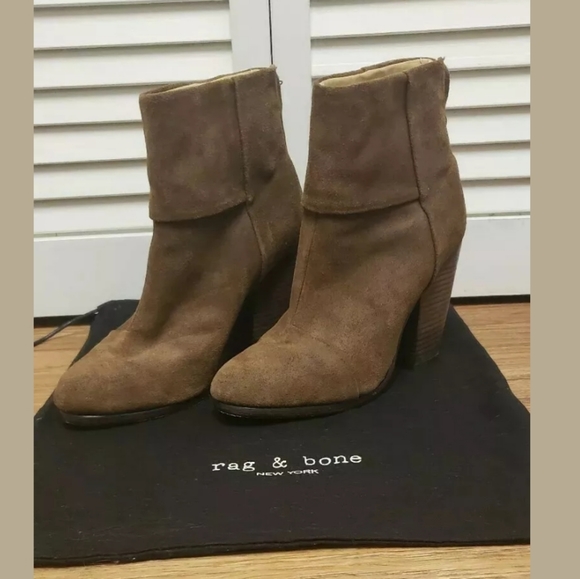 SOLD🔥RAG AND BONE Newbury Suede Ankle Booties 7.5 - Picture 2 of 8